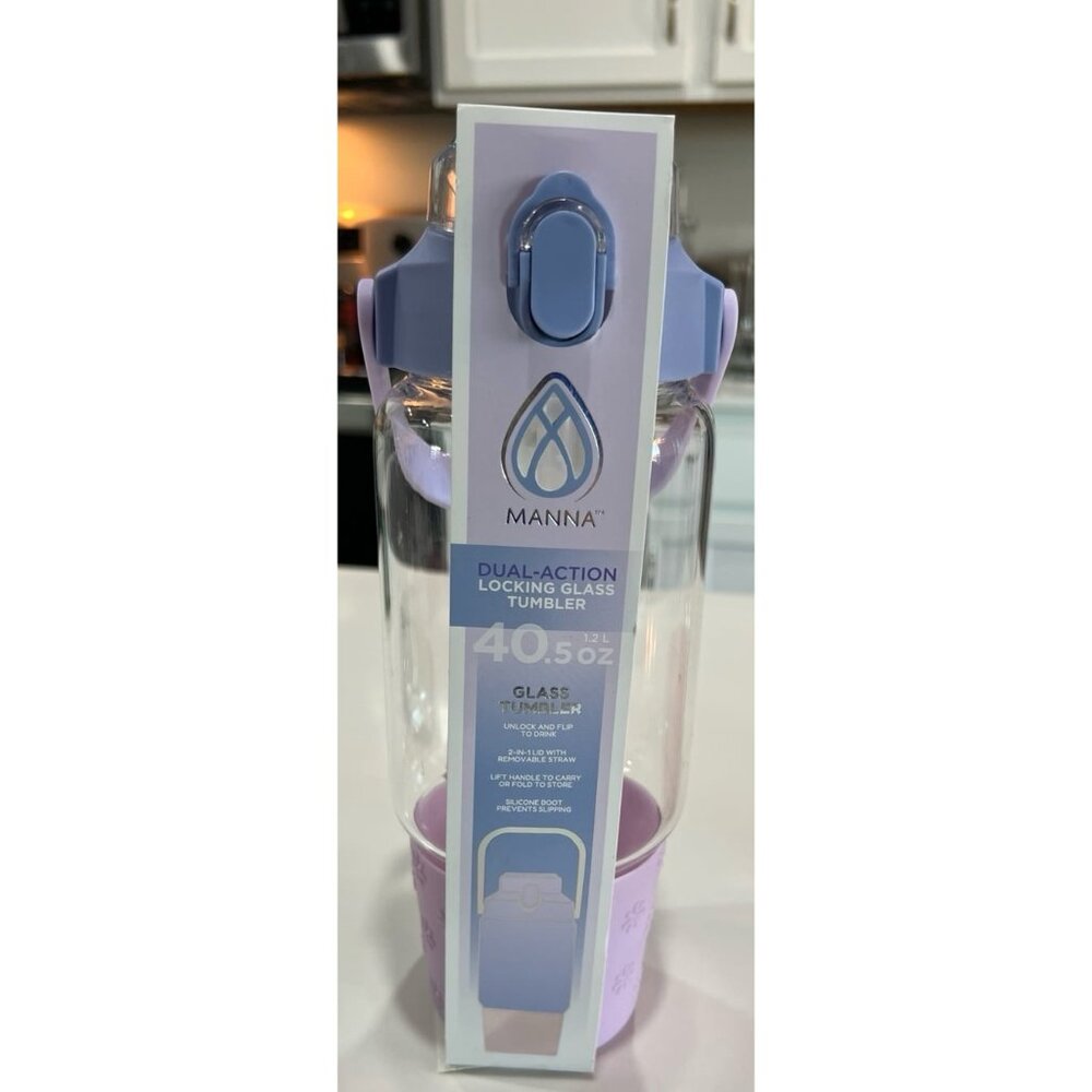 Manna DUAL-ACTION LOCKING GLASS TUMBLER